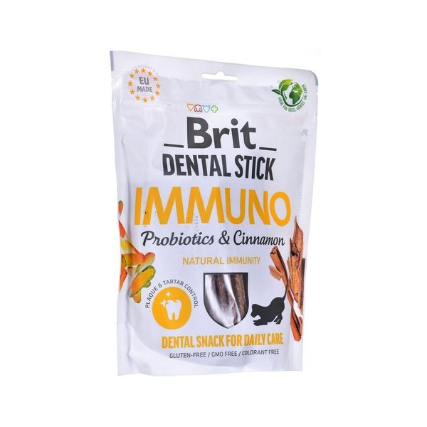 BRIT Dental Stick -immuno probiotics & cynamon/7szt