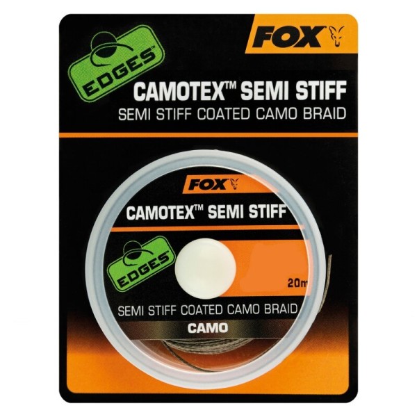 Fox Camotex Semi Stiff Plecionka Przyponowa 20lb/20m