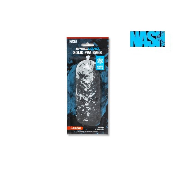 Nash Speedload Solid PVA Bag Large 85x180mm Fast Melt/20szt