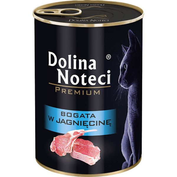 Karma dla kota premium bogata w jagnięcine  400g DOLINA NOTECI