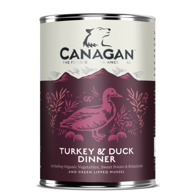CANAGAN mokra karma dla psa Turkey&duck dinner 400g