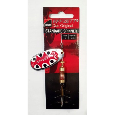 Dam Błystka Standard Silver Black Dot 5/12g