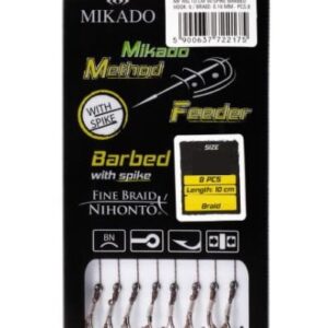 Mikado Przyp. MF Plecionka z Igłą #12/0.12mm/10cm/ 8 szt. - obrazek 1