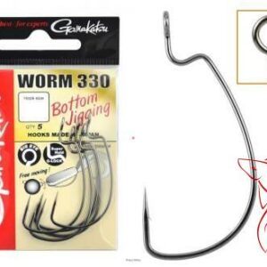 Gamakatsu Haki 330 Worm Jigging r.4/ 6 szt. - obrazek 1