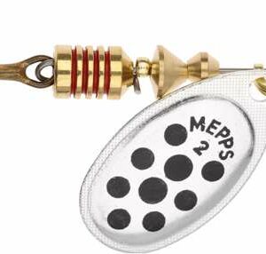 Mepps Aglia Decorees Srebr/Czarne Kropki 2/4.5g - obrazek 1