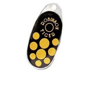Robinson Błystka Obrotowa Tiger 4/12g Czarna/Żółte kropki - obrazek 1