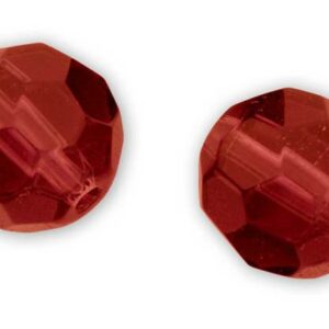 Quantum Szklany Koralik Czerwony 6mm/15szt - obrazek 1