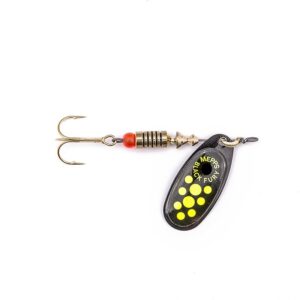 Mepps Black Fury Czarny/Żółte Kropki 1/3.5g - obrazek 1