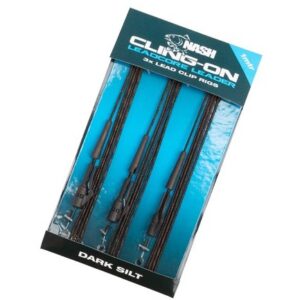 Nash Cling-On Leadcore Helicopter Leaders Dark Silt 3szt. - obrazek 1